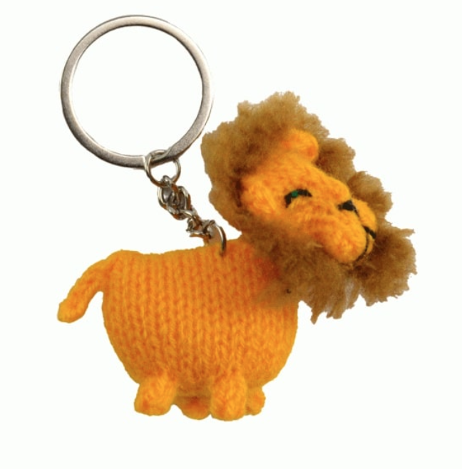 Handknit Animal Keychain