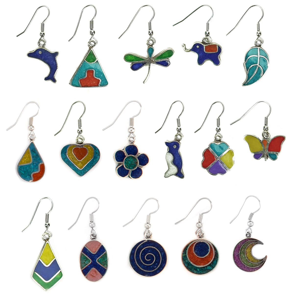 Vivid Alpaca Earrings - Assorted