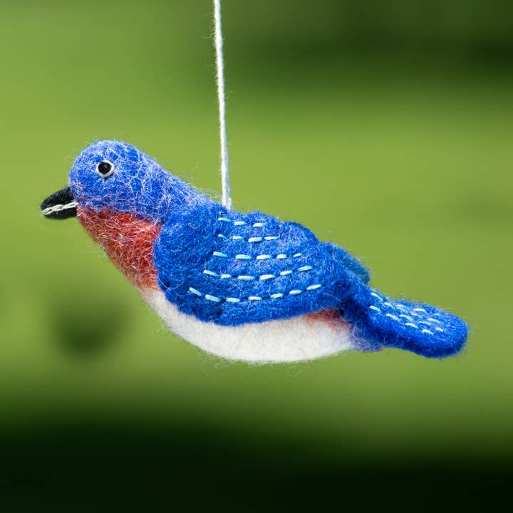 Bluebird Felt Ornament