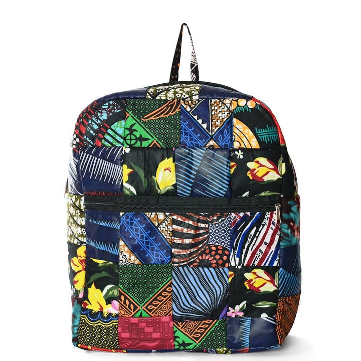 Patchwork Cotton Backpack - Assorted