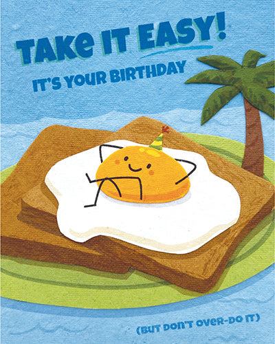 Over Easy Birthday Recycled Paper Card