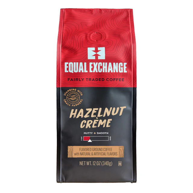 Hazelnut Cream Fair Trade Organic Coffee 12oz- Equal Exchange - Ground (Drip)