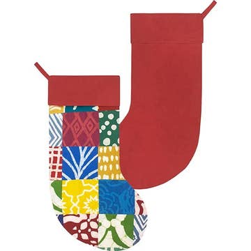 Batik Patchwork Stocking - Assorted