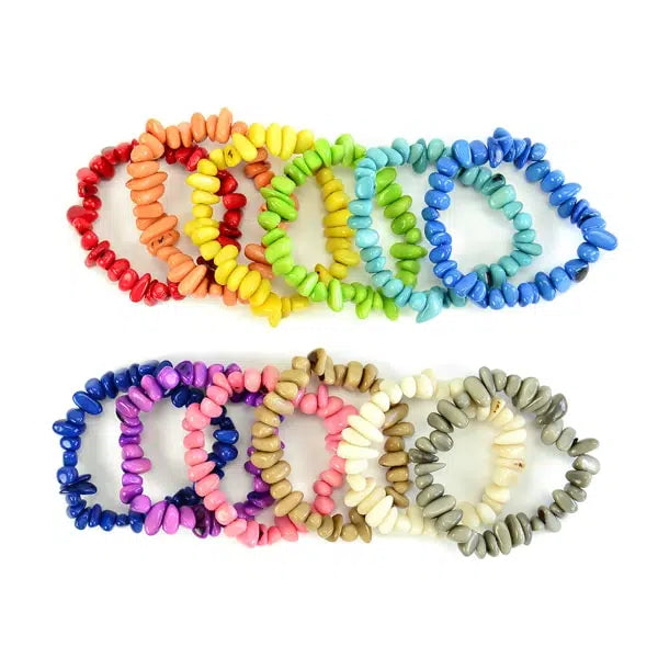 Rock Stretch Tagua Nut Bracelet