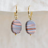 Clay &amp; Brass Drop Earrings (1.5&quot; L)