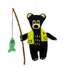 Bear Camper Felt Ornament