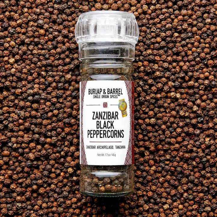 Zanzibar Black Pepper Grinder - Tanzania