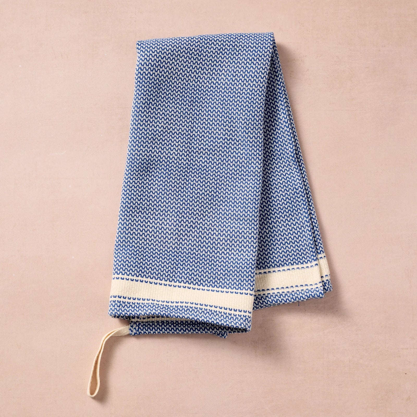 Blue & White Cotton Tea Towel