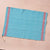 Aqua & Red Cotton Tea Towel