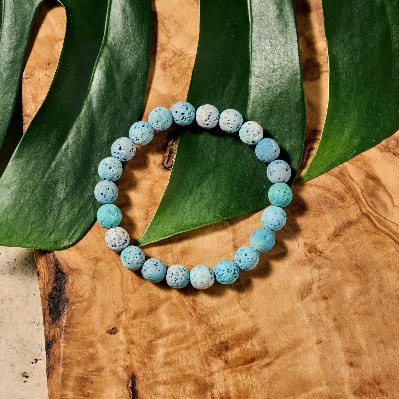 Blue Lava Rock Bracelet