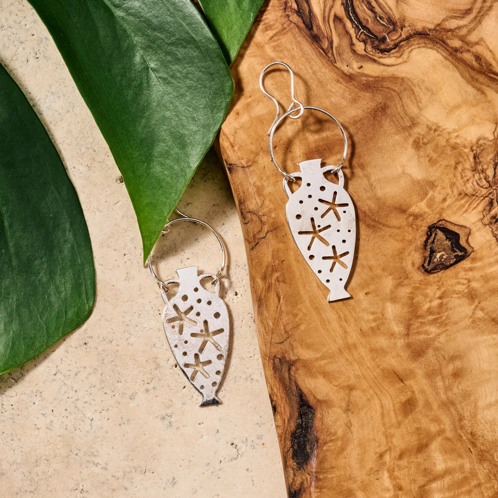 Water Urn Dangle Earrings