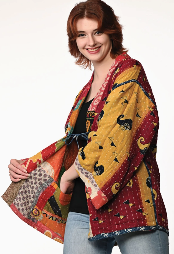 Kantha Kimono - Reversible