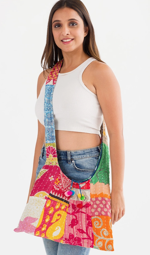 Kantha Jhola Bucket Bag - Assorted