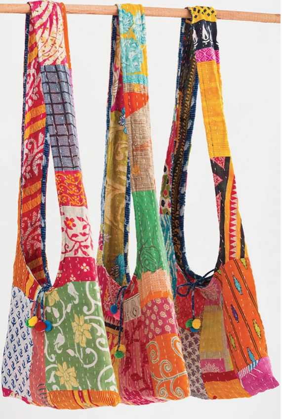 Kantha Jhola Bucket Bag - Assorted