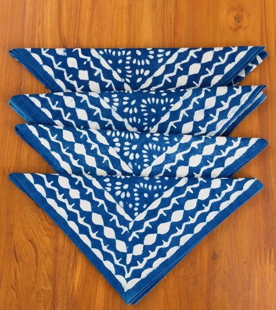 Indigo Blockprint Napkin