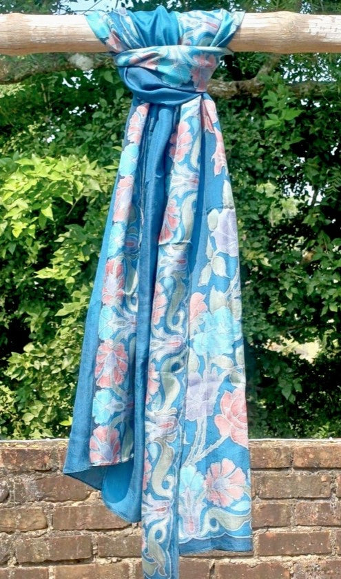 Upcycled Silk Sari Scarf