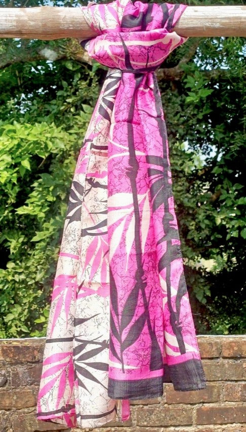 Upcycled Silk Sari Scarf