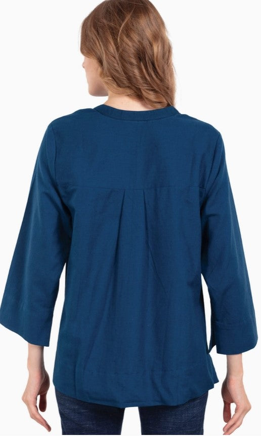 Blue Flax Linen Tunic