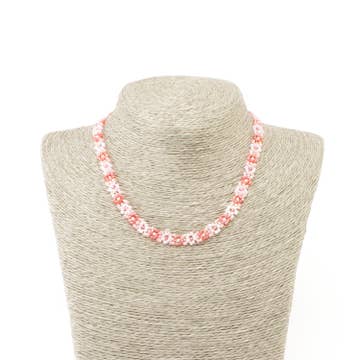 Beaded Flower Necklace - Assorted