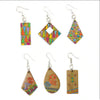 Pre-Columbian Geometric Enamel Earrings - Assorted