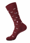 Socks that Save Dogs - Burgundy