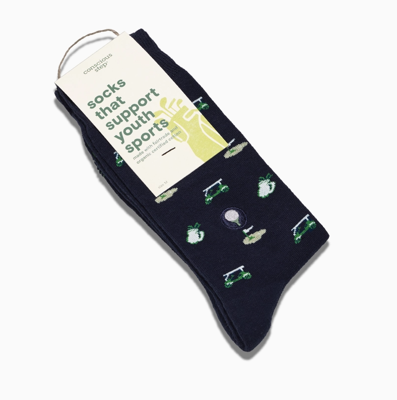 Navy Golf Socks - Support Youth Sports