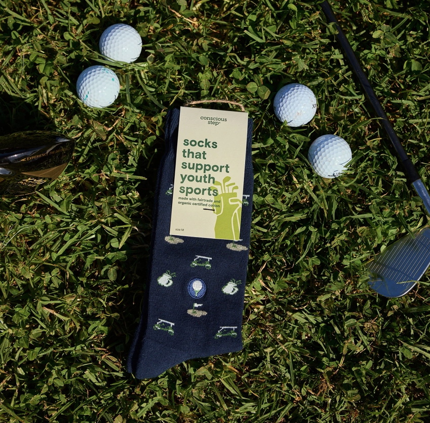 Navy Golf Socks - Support Youth Sports