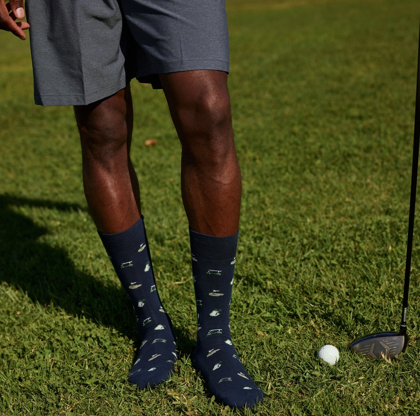 Navy Golf Socks - Support Youth Sports