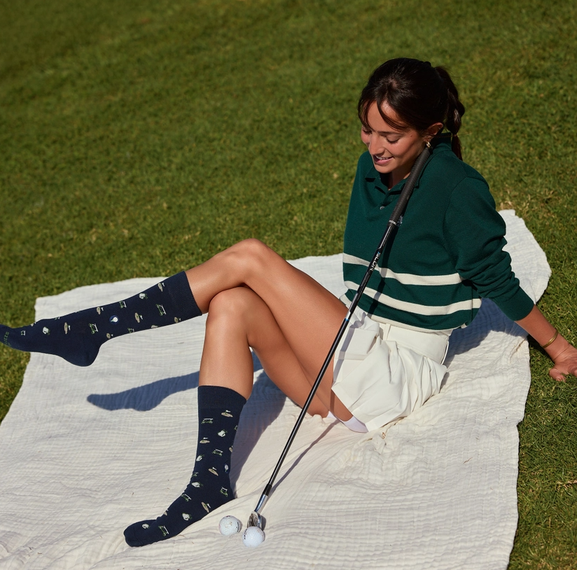 Navy Golf Socks - Support Youth Sports