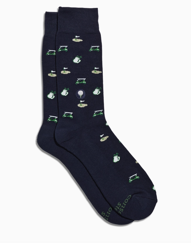Navy Golf Socks - Support Youth Sports