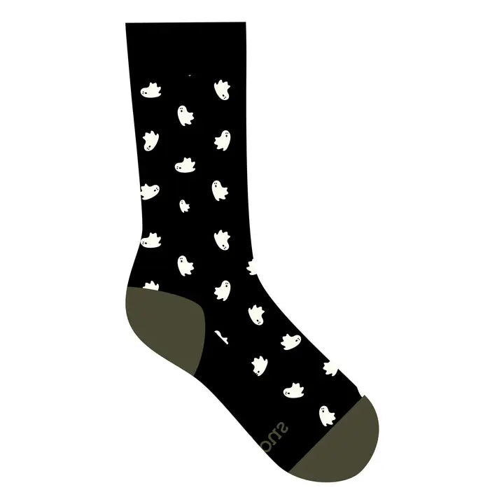 Black Ghost Socks Support Mental Health