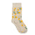 Beige Lemons Plant Trees Socks