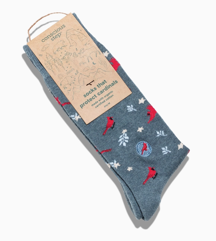 Grey Protect Cardinals Socks