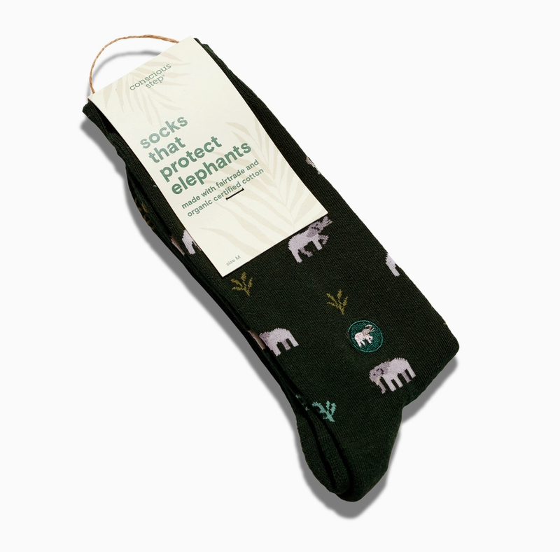 Green Protect Elephant Socks