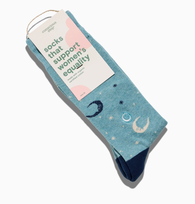 Blue Lunar Socks - Support Women's Equality