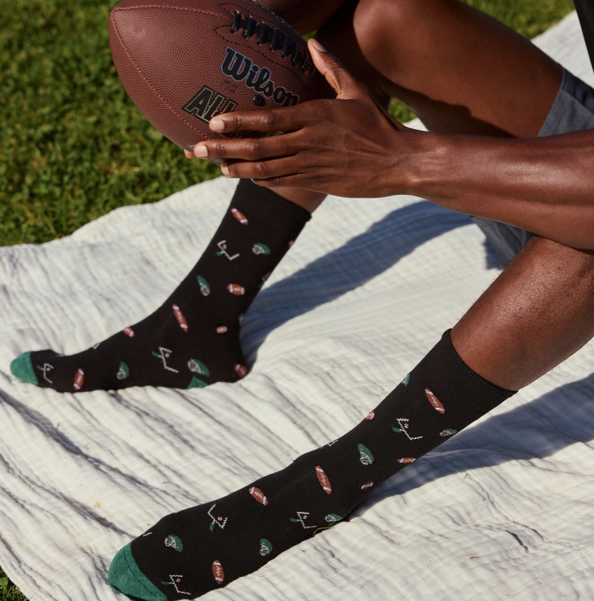 Black Football Socks - Support Youth Sports