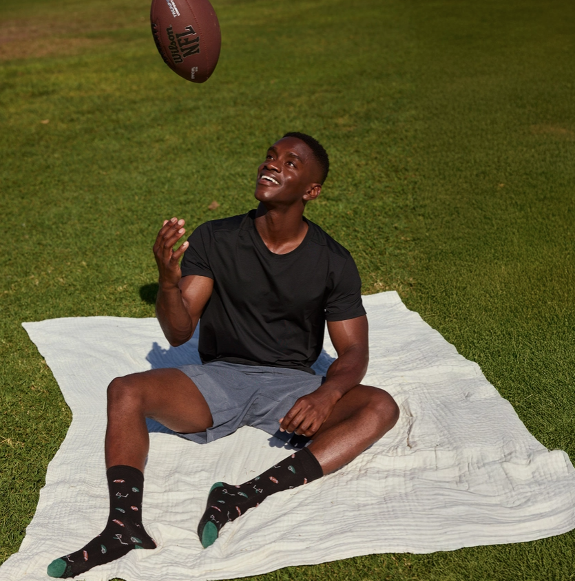Black Football Socks - Support Youth Sports