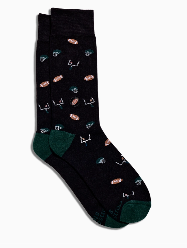 Black Football Socks - Support Youth Sports