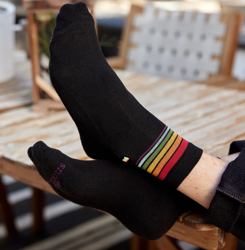 Ankle Socks that Save LGBTQ Lives - Black