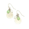 Disc &amp; Pearl Earrings