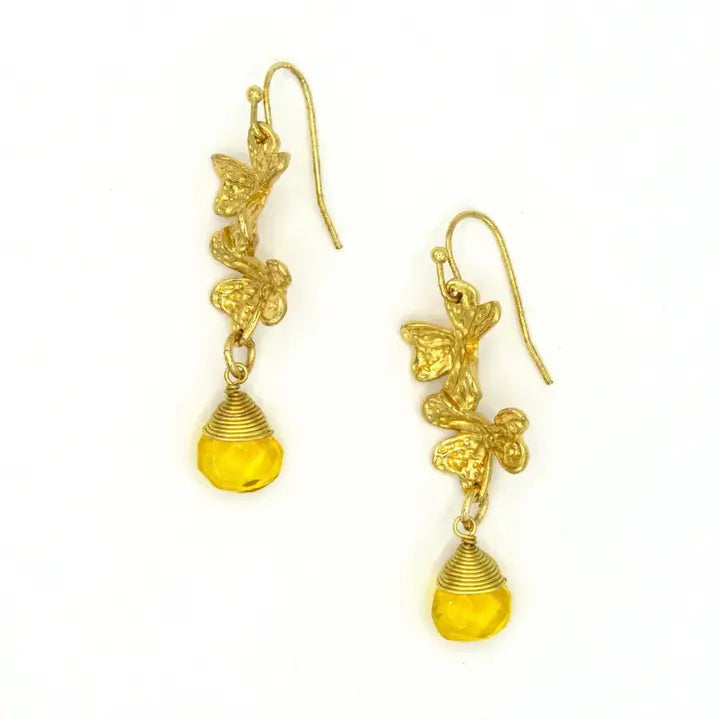Golden Clover Earrings