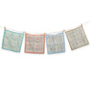 Bloom Reverie Block Print Cotton Napkin - Set of 4