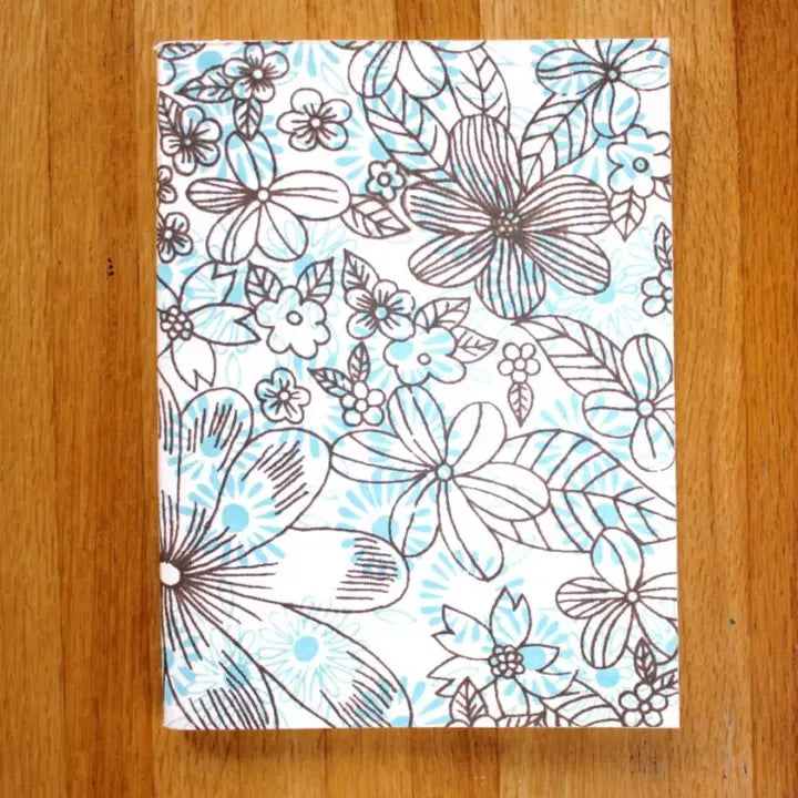 Aqua Flowers Journal