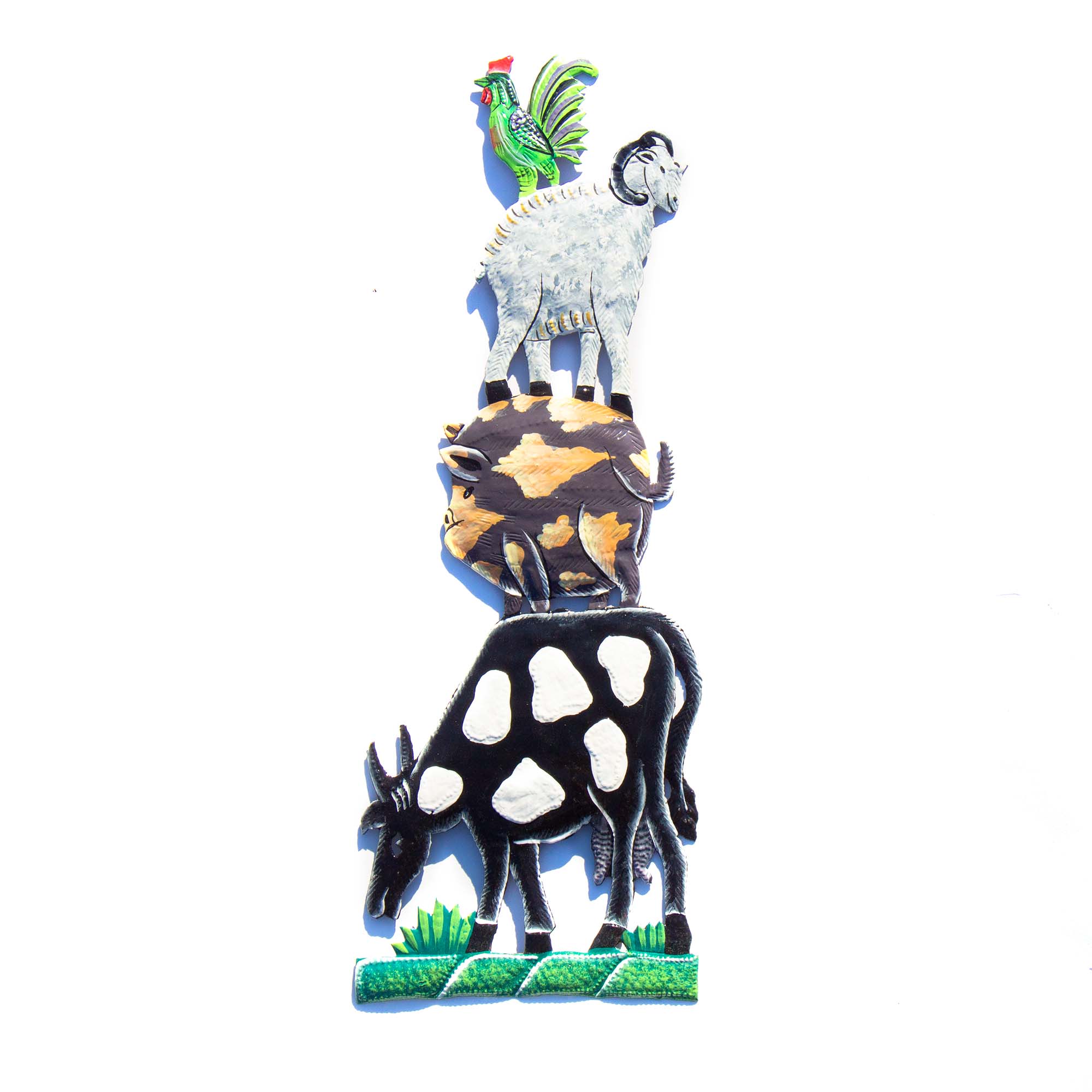 Stacked Farm Animal Wall Hanging (13")