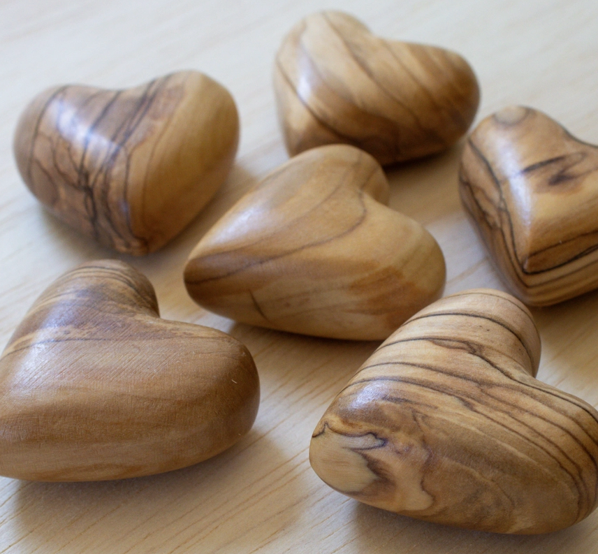 Olive Wood Heart