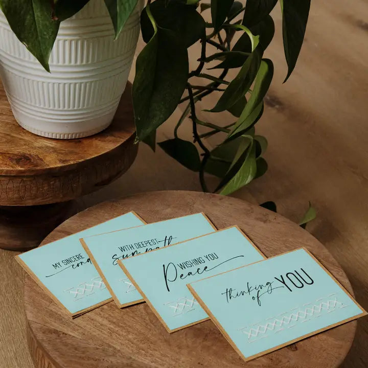 Condolences Embroidered Greeting Card