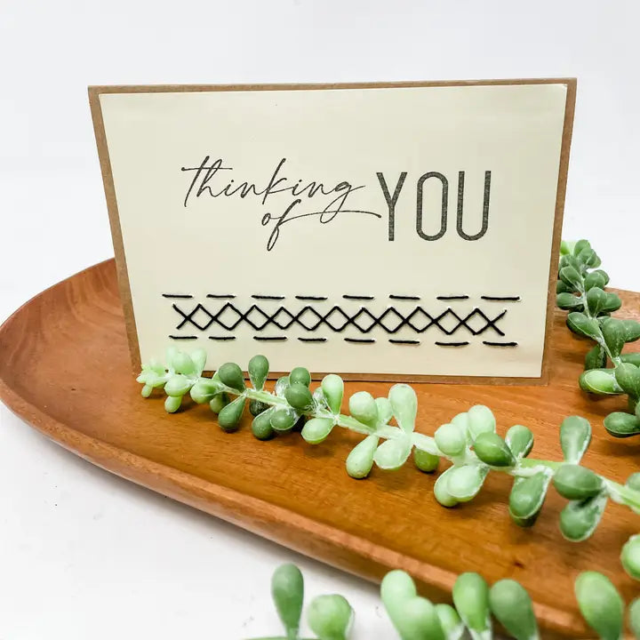 Condolences Embroidered Greeting Card