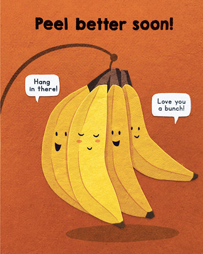 Peel Better Soon Recycled Paper Card