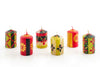 Christmas Handpainted Taper Candle - Set of 2