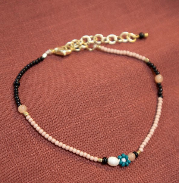 Rosette Beaded Bracelet